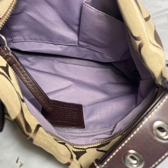 Coach Brown and Tan Shoulder Bag - Picture 6 of 7